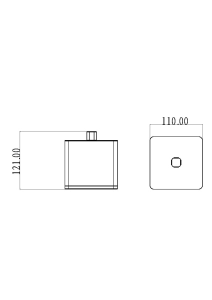 Стакан для ватных дисков Boheme Q 10964-B-G