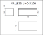 Тумба под столешницу 100 см ArmadiArt Vallessi Uno-S 897-100-W