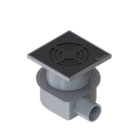 Душевой трап 10х10 см ArmadiArt Smart Design 984-10-B