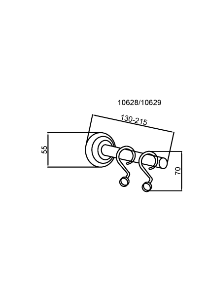 Карниз для шторки Boheme Imperiale 10420