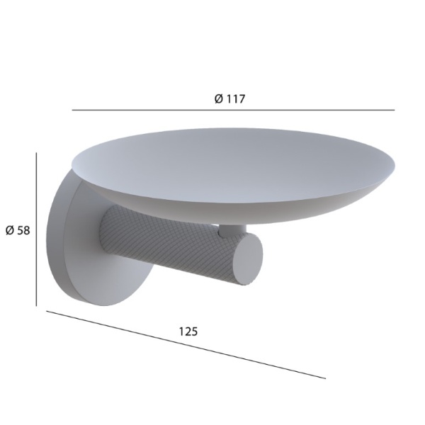 Мыльница Boheme Uno 10973-SGM