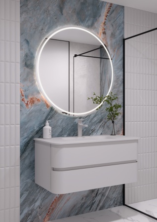 Тумба под раковину 100 см ArmadiArt Ovale D 780-100-W