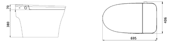 Унитаз электронный с функцией биде Panasonic 2711