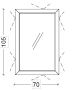 Зеркало 70х105 см ArmadiArt NeoArt Dolce 567-SL