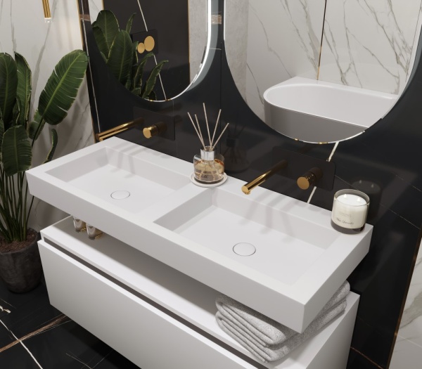 Раковина ArmadiArt Flat 888-120 продается только в комплекте с тумбой