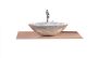 Столешница стекло 80см прямая CAPPUCINO 853-080-CP