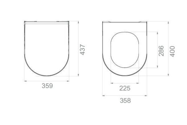 Сиденье для унитаза Boheme Nero 966-B