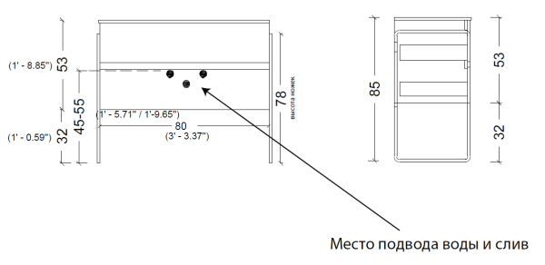 Тумба под раковину 80 см ArmadiArt Vallessi 837-080-W