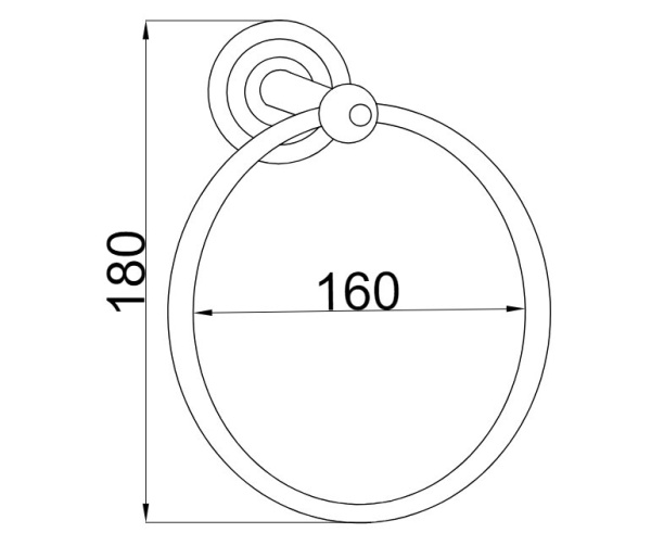 Держатель полотенец Boheme Barocco 10655