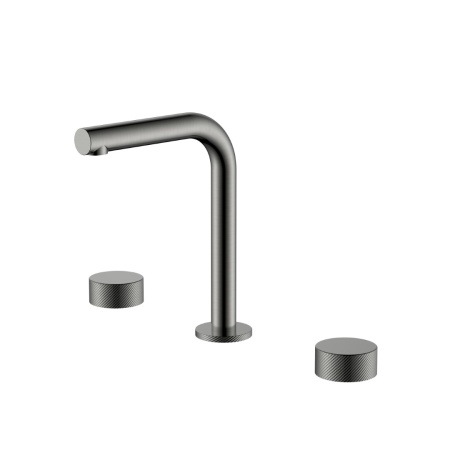 Смеситель на столешницу STICK на 3 отв. Gun Metal 152-GM.4