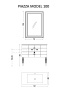 Тумба под раковину 100 см ArmadiArt Vallessi Avantgarde Piazza 841-100-BCR