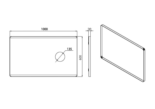 Зеркало с увеличением и подсветкой 100х60 см ArmadiArt Vallessi 541