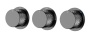 Смеситель встроенный STICK DIAMOND SHINE GUN METAL 3-х проходной 124-3-SGM.1