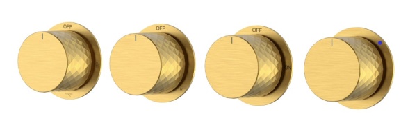 Смеситель встроенный STICK DIAMOND MATT GOLD 5-проходной 124-5-MG.1