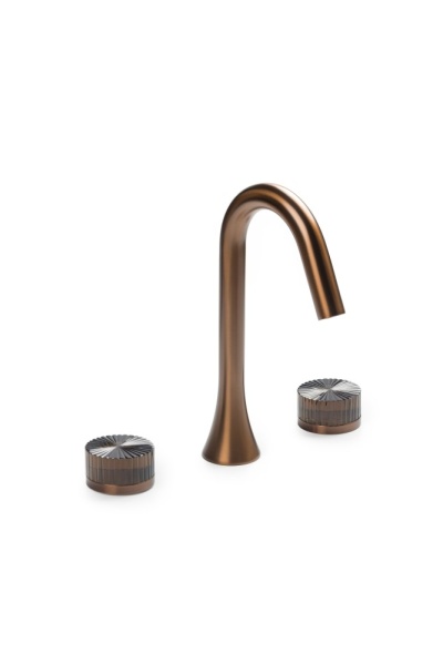 Смеситель из стены SWAN на 3 отв. BRUSHED BRONZE STELLA BROWN 153-BRB-ST-BROWN