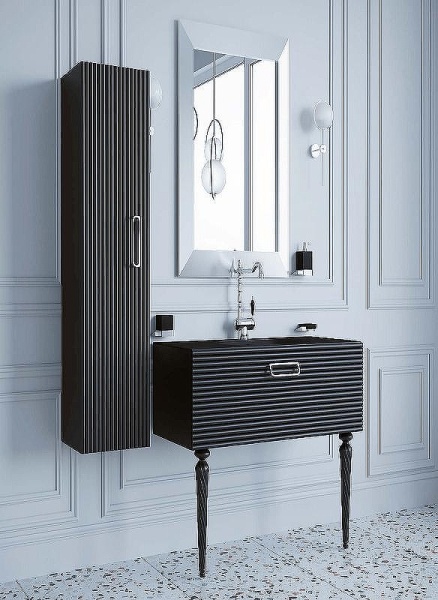 Тумба под раковину 80 см ArmadiArt Vallessi Avantgarde Linea 842-080-BCR