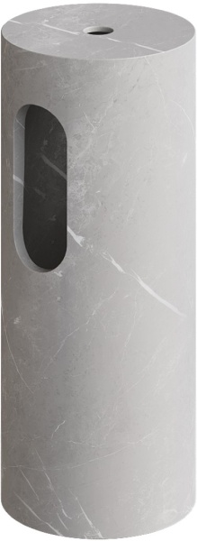 Пьедестал для раковины Ø30 см ArmadiArt Sole Corian 801-Base-Grey