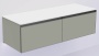 QUATRO 2 140см (70+70) тумба LUNA профиль ANTHRACITE + внутр. подсв. 790-M2-140(70+70)-L-A-LED