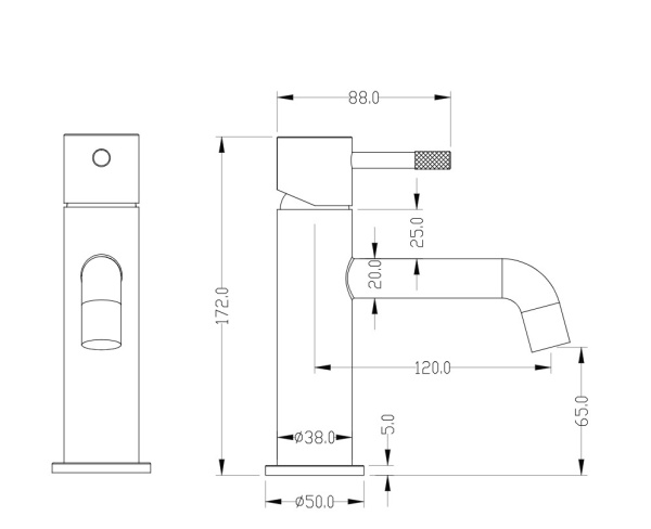 Смеситель для раковины Boheme Uno 461-CB