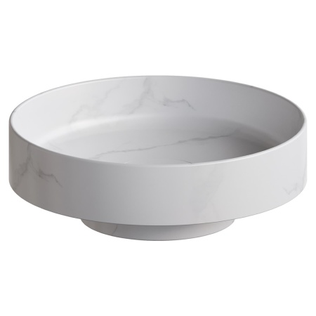 Раковина накладная Ø40 см ArmadiArt Sole Corian 801-CLCT