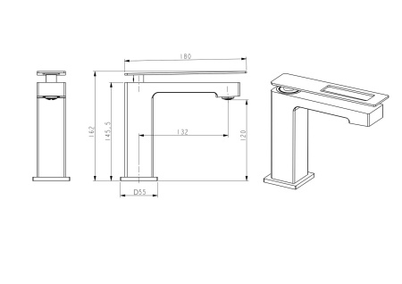 Смеситель для раковины Boheme Q 141-GUW