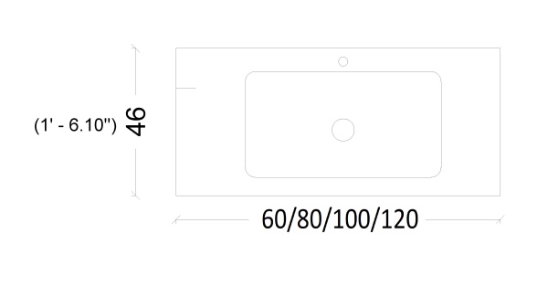 Раковина 80 см ArmadiArt Vallessi 838-080-WG продается только в комплекте с тумбой