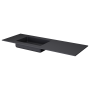 QUATRO 140 раковина-моноблок ANTHRACITE (асимметричная) 793-140-A-A