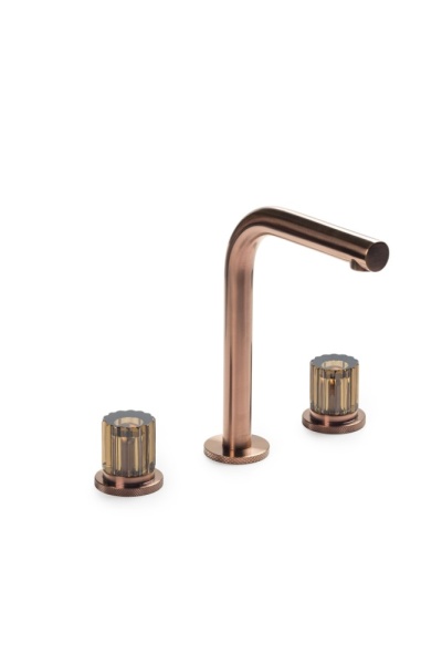 Смеситель из стены AURA на 3 отв. COPPER BRUSHED ELEGANTE BROWN 152-CB-EL-BROWN