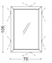 Зеркало 70х105 см ArmadiArt NeoArt Dolce 567-Light Gold