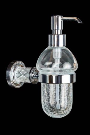 Дозатор жидкого мыла Boheme Murano Cristal 10912-CRST-CH