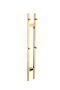 Полотенцесушитель электрический 2-трубы квадратный MATT GOLD 728-MG