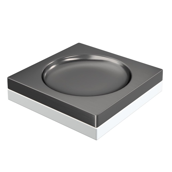 Мыльница квадратная Qubic Gun Metal 10960-GM