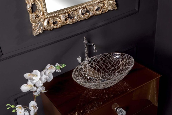 Столешница стеклянная 80 см ArmadiArt NeoArt 853-080-DB