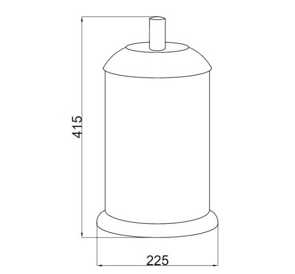 Ведро для мусора Boheme Murano 10914-V-G