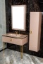 Столешница стекло 100см моноблок Пыльная Роза 852-100-Rose