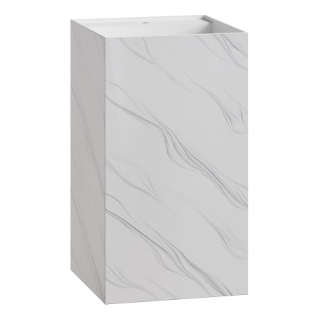 Раковина напольная Cube Corian 480*480*850 Calacatta 802-CLCT