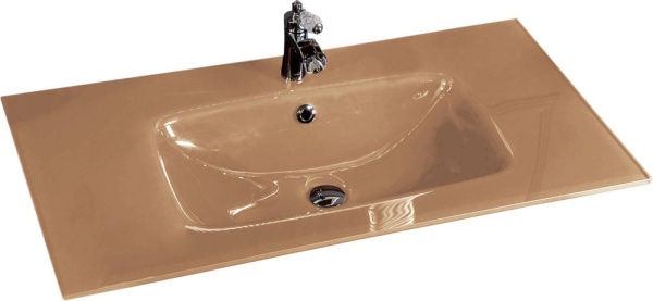 Раковина стеклянная 100 см ArmadiArt NeoArt 852-100-CP monaco продается только в комплекте с тумбой