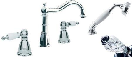 Смеситель на борт ванны Boheme Tradizionale 396-CRST