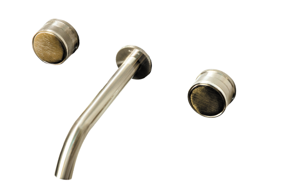 Смеситель из стены PRESTIGE на 3 отв. NICKEL BRUSH 152-2-NB-PR