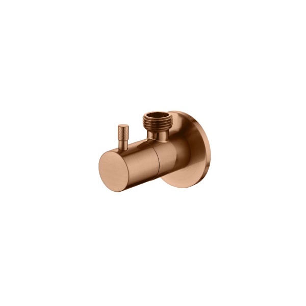 Вентиль угловой 1/2 Brushed bronze 604/2-BRB