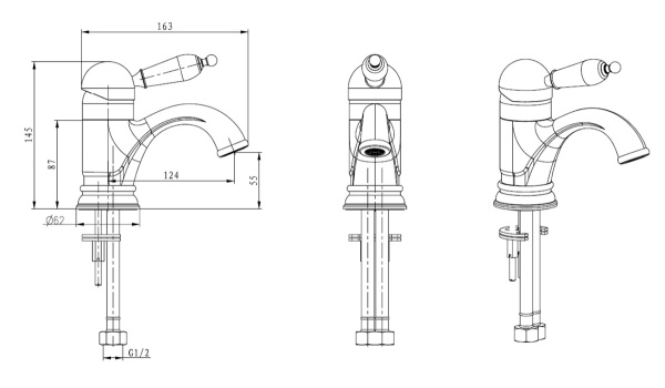 Смеситель для раковины Boheme Provanse 261-PR
