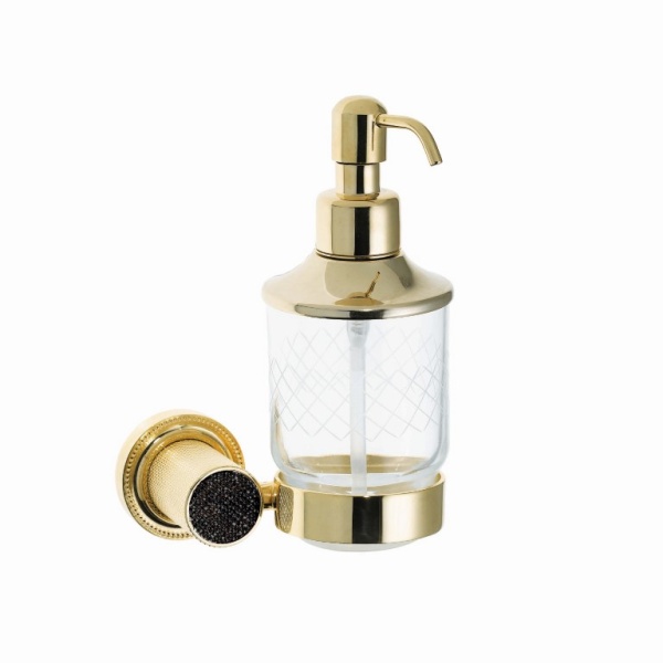 Дозатор жидкого мыла Boheme Royal Cristal 10932-G-B
