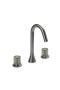 Смеситель из стены SWAN на 3 отв. GUN METAL ELEGANTE GREEN 153-GM-EL-GREEN