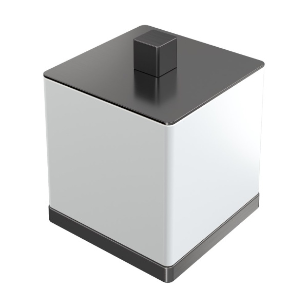 Стакан для ватных дисков Qubic Gun Metal 10964-GM