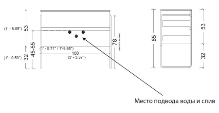 Тумба под раковину 100 см ArmadiArt Vallessi 837-100-C mat