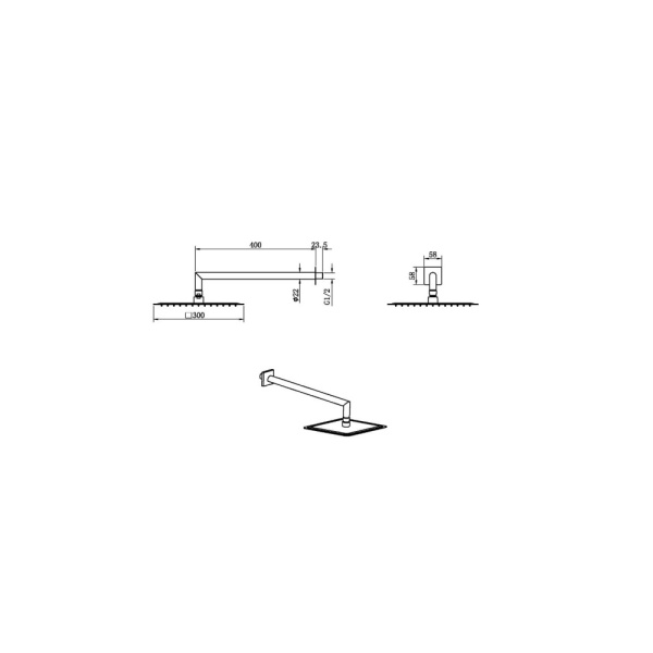 Верхний душ Boheme Venturo 421-CR