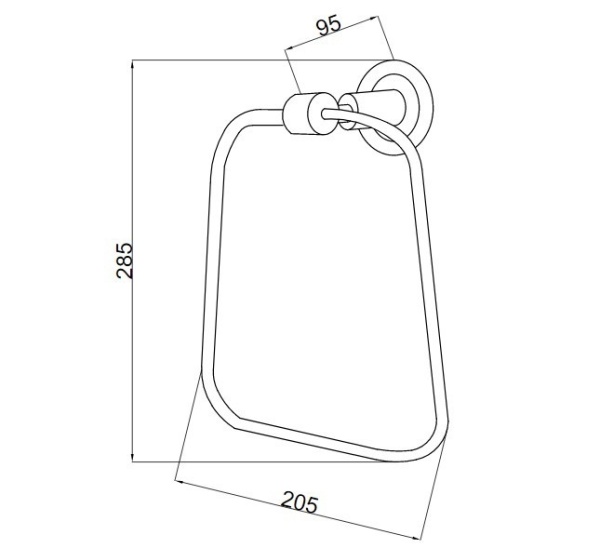Держатель полотенец Boheme Murano 10905-V-G
