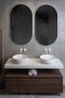 Раковина накладная Ø40 см ArmadiArt Sole Corian 801-CLCT