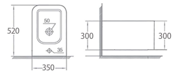 Биде подвесное Boheme Mane 970-BDT-B