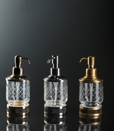 Дозатор жидкого мыла Boheme Royal Cristal 10929-CR-B